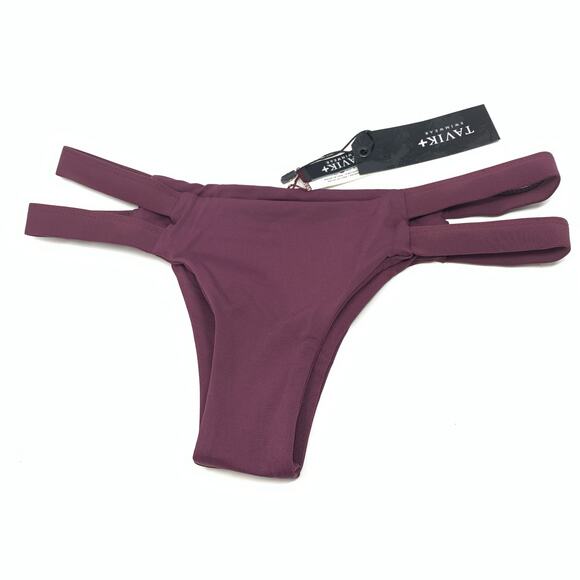 Tavik Chloe Mini Swim Bottom Merlot Size XS NEW - Picture 1 of 7